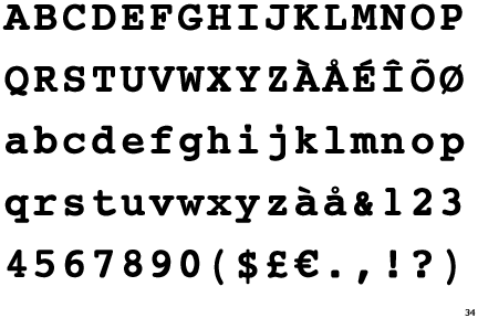 Font Courier