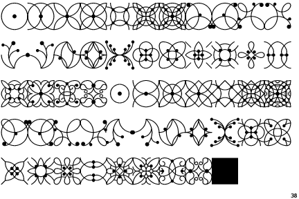 PTL Roletta Ornaments Outline Dots