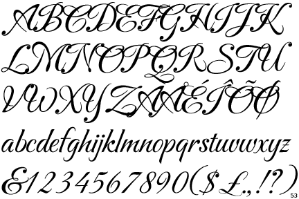 carattere font
