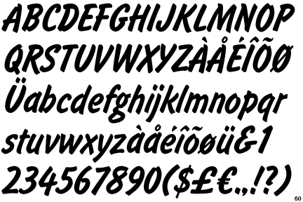 flash font