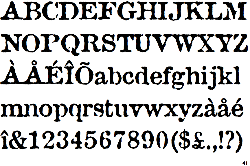 Identifont Attic Antique