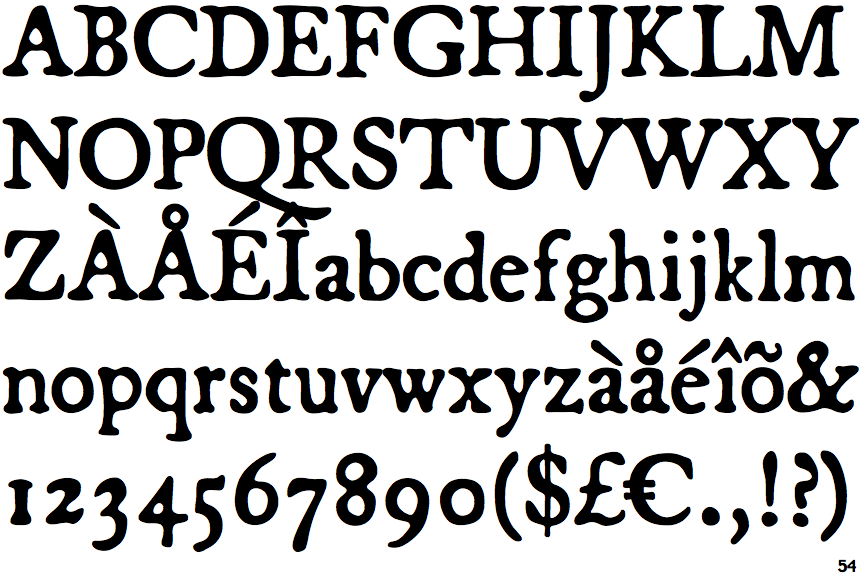 Identifont - Broadsheet