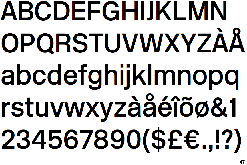 New Rail Alphabet