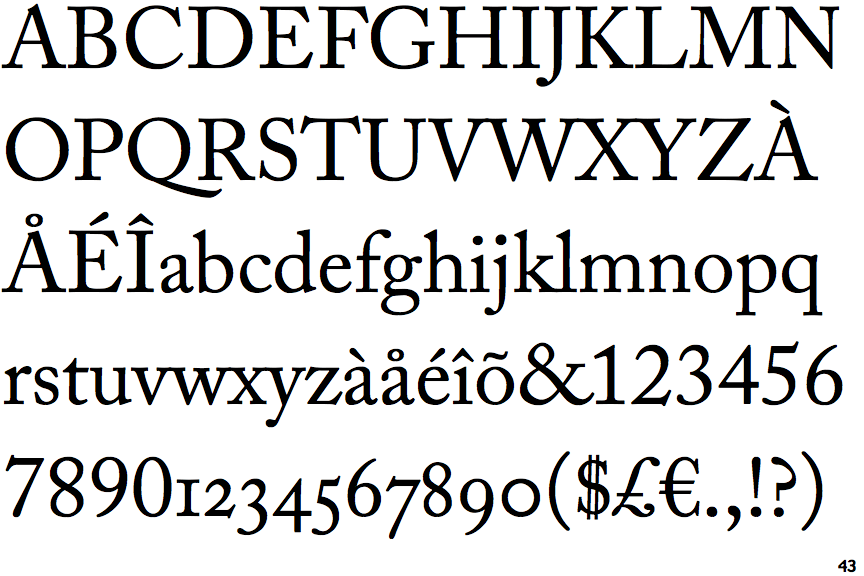 caslon font microsoft word