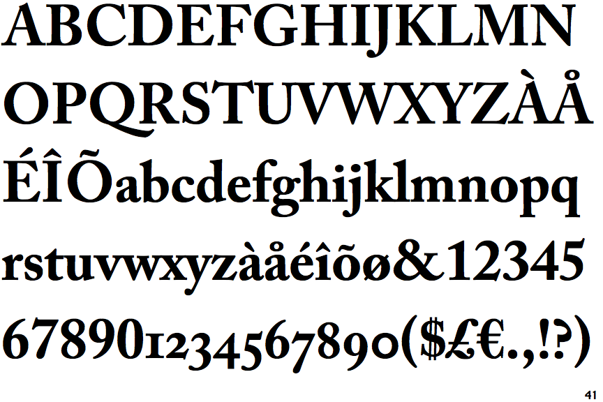 Adobe Caslon Bold