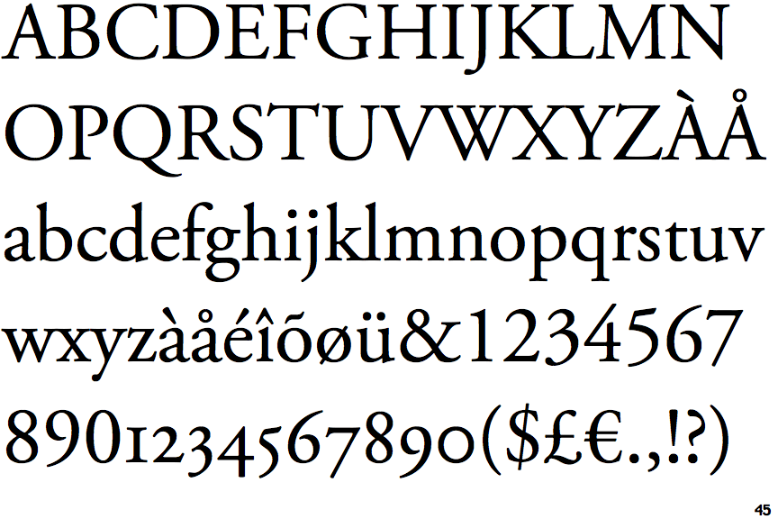Identifont Adobe Garamond