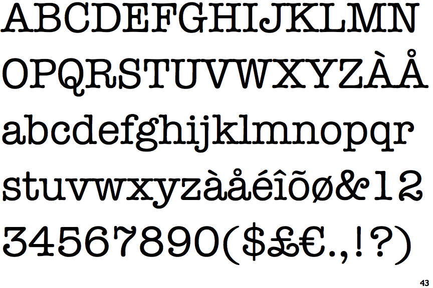 American Typewriter Font Free For Windows