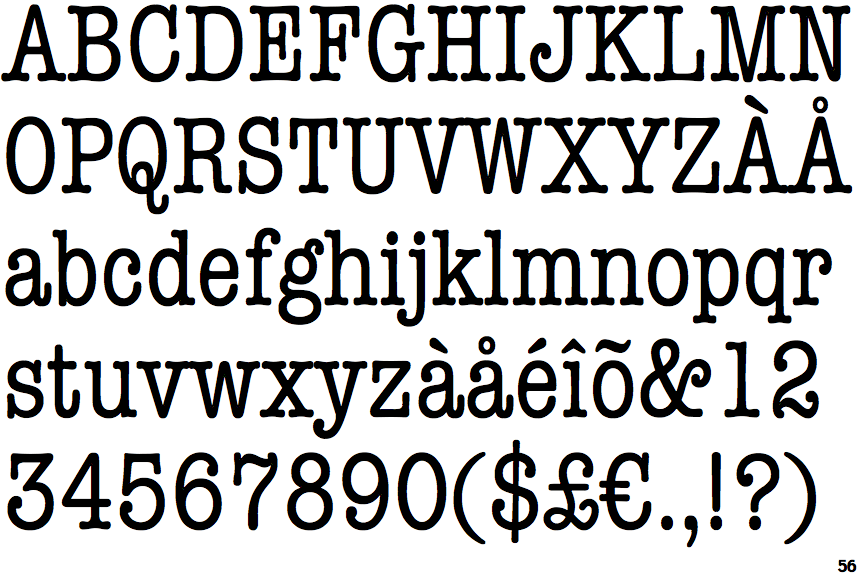 american typewriter font adobe illustrator