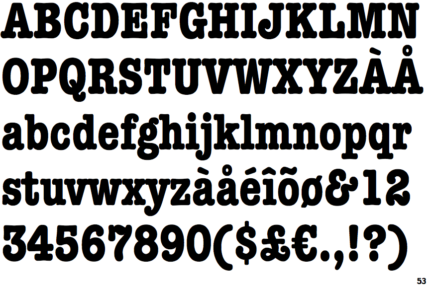 american typewriter font similar