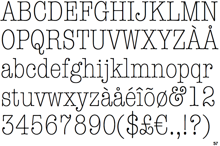 Itc American Typewriter Font
