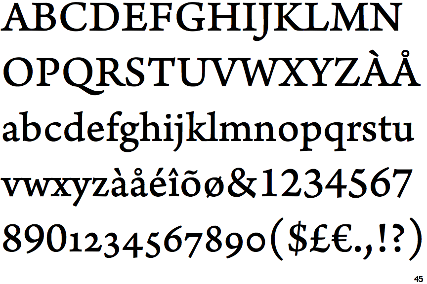 Identifont - Arno Caption