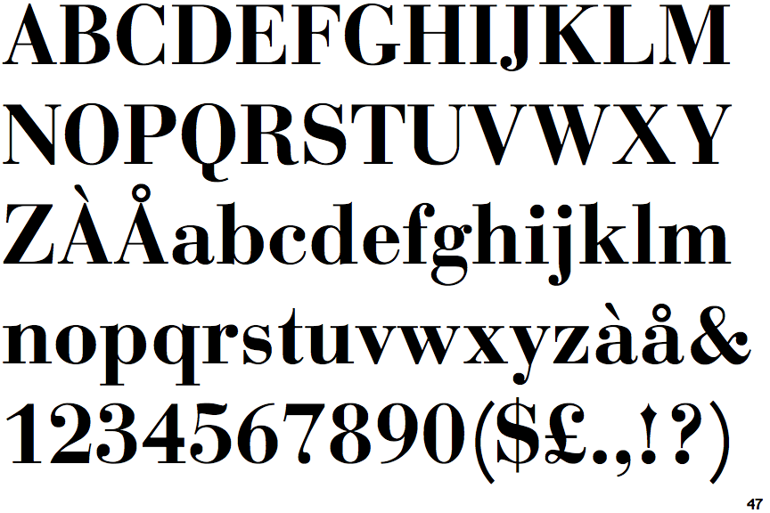 Bauer Bodoni Bold