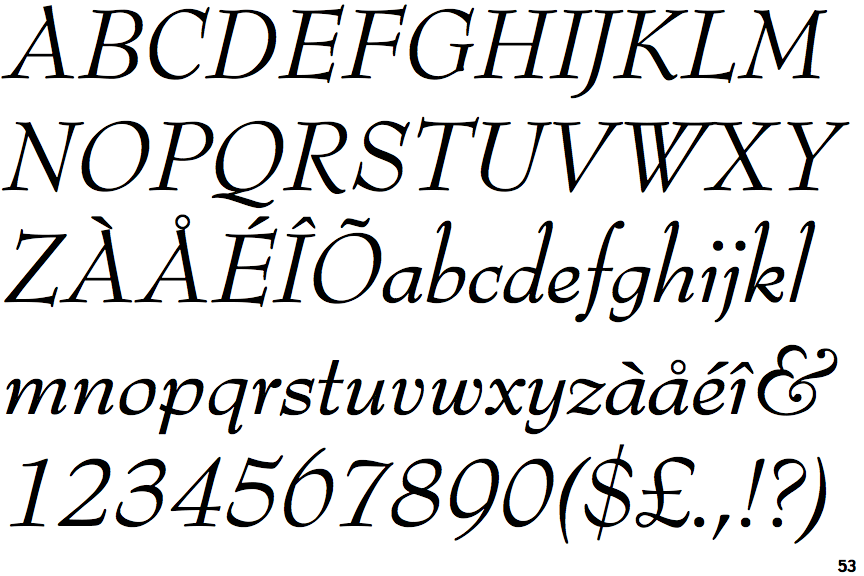 Bernhard Modern Italic