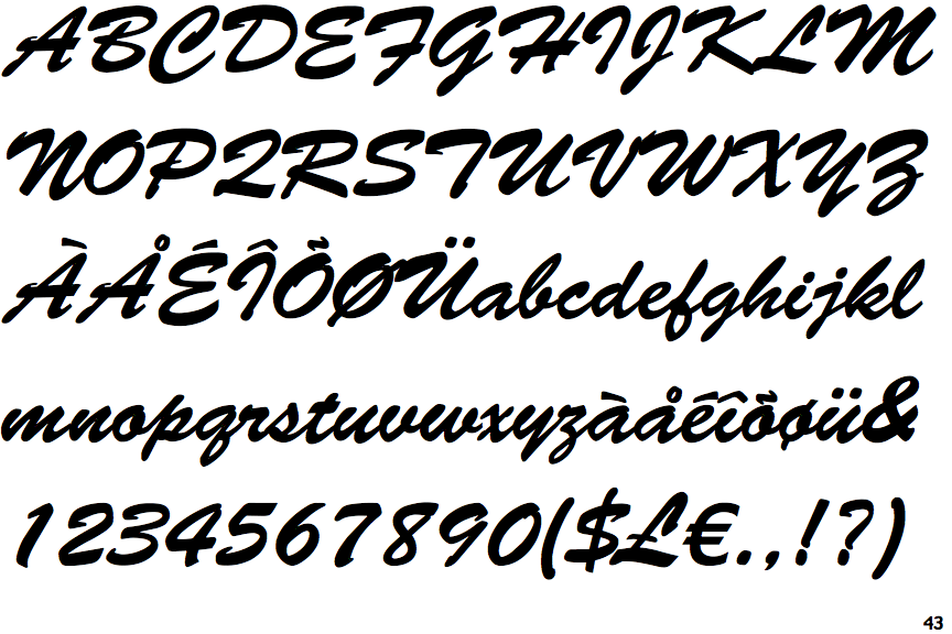 Fonts brush script mt