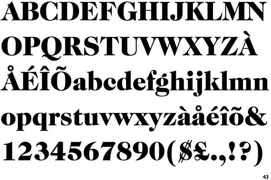 ITC Caslon 224 Black