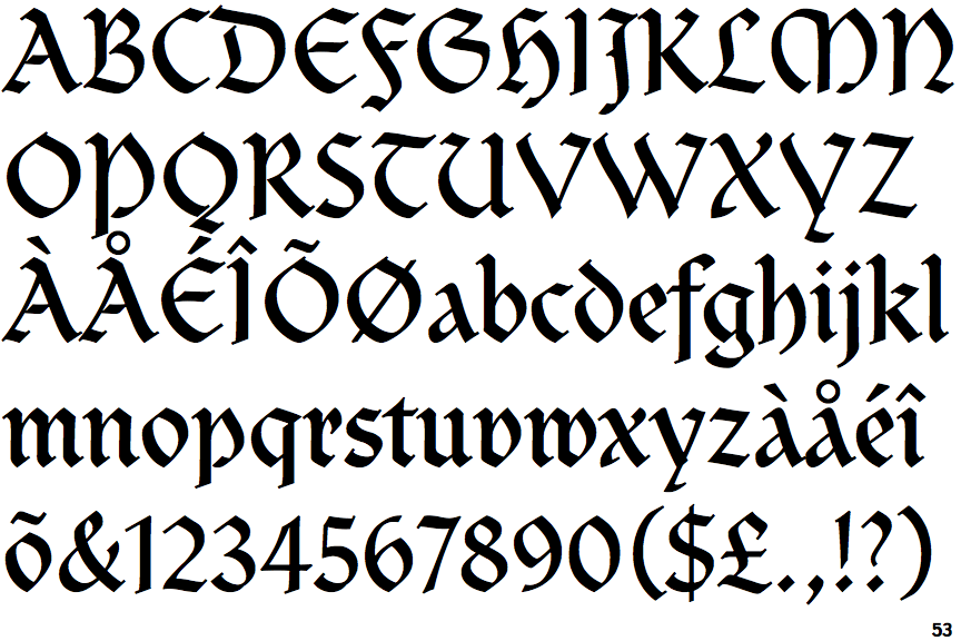 Identifont - Old English Text