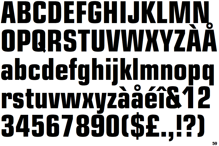 Eurostile Bold Condensed