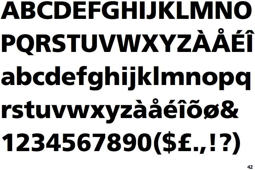 Frutiger Black