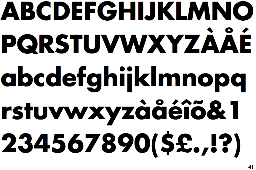 Futura Bold