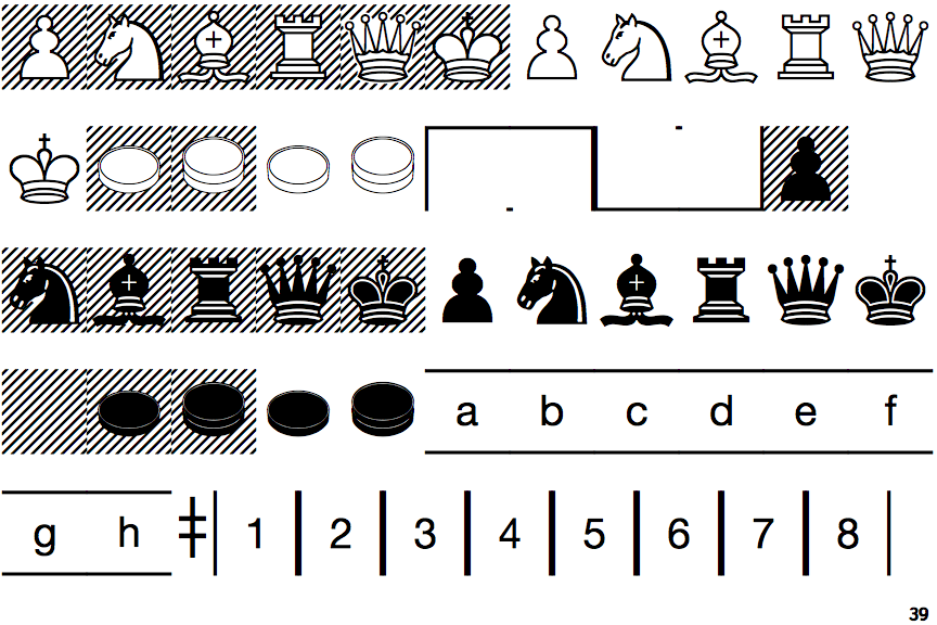 Linotype Game Pi Chess Draughts