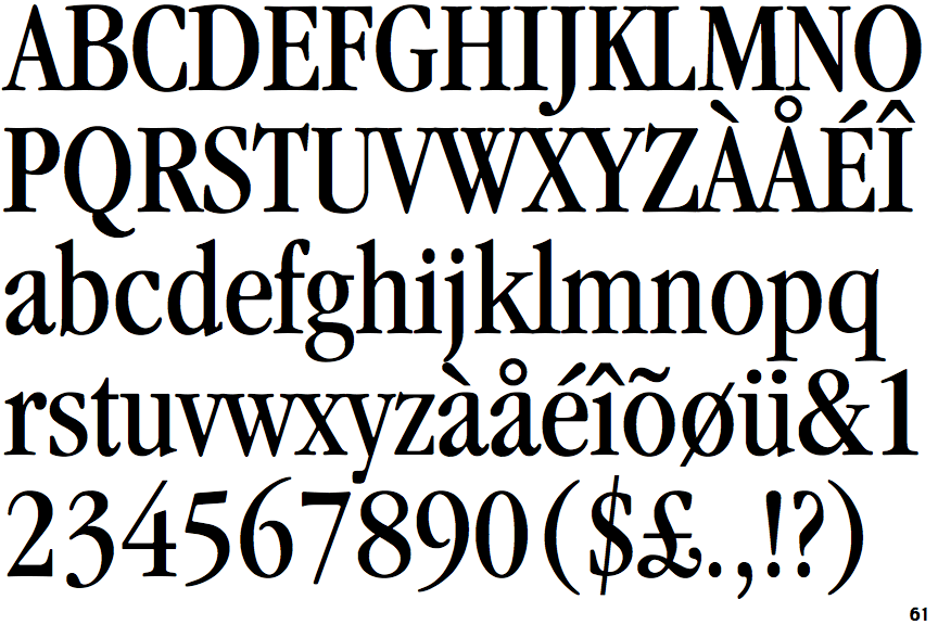 ITC Garamond Condensed