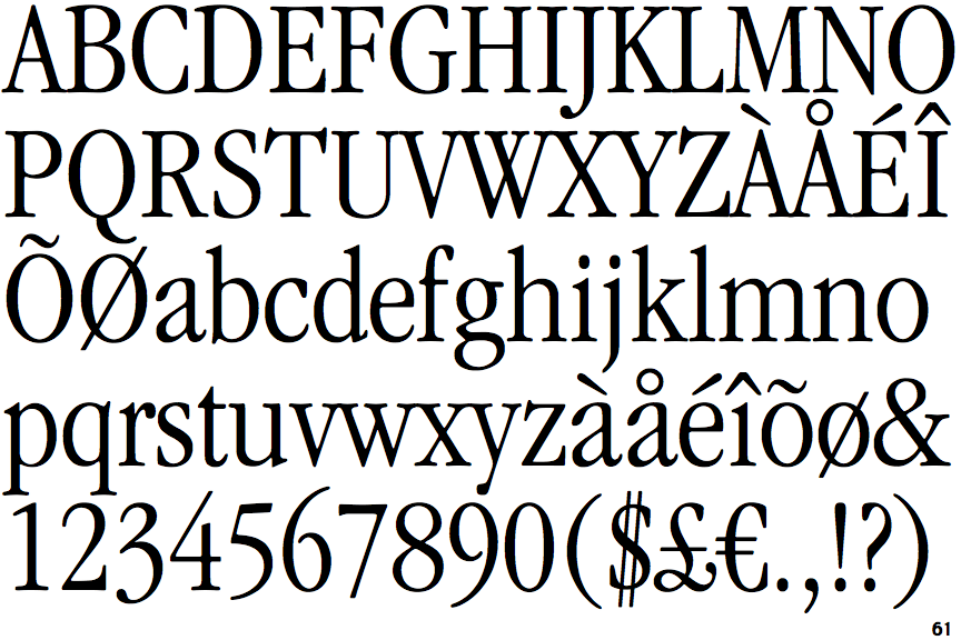 ITC Garamond Light Narrow