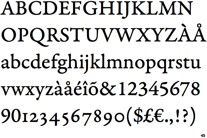 Garamond Premier Caption