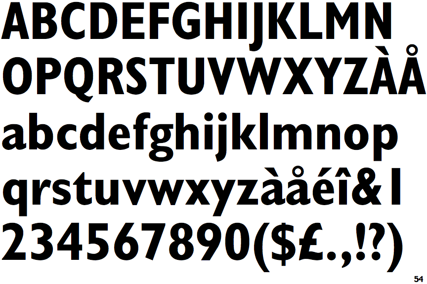 Gill Sans Bold Condensed