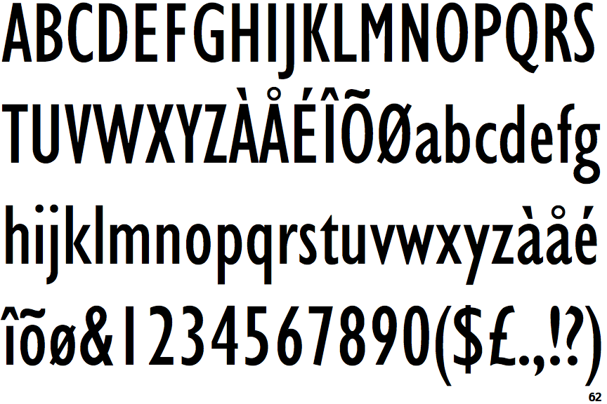 Gill Sans Condensed