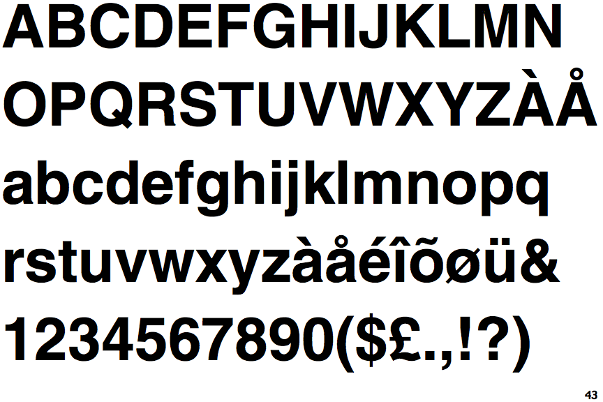 helvetica neue font