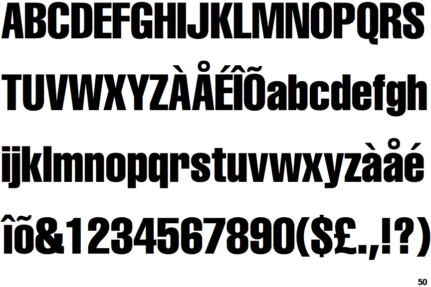 Helvetica Compressed