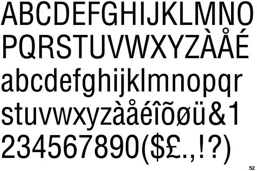 Helvetica Condensed