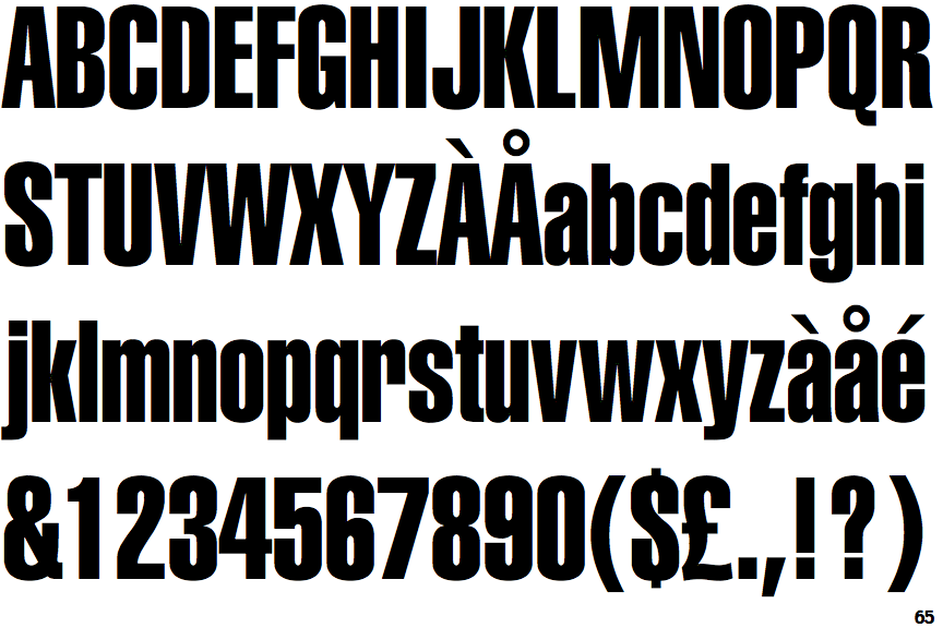 Helvetica Extra Compressed