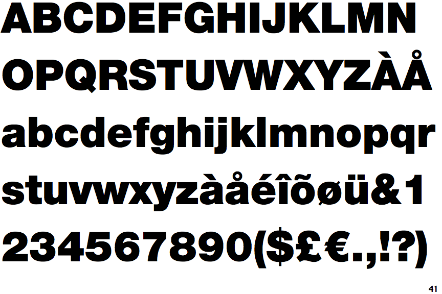 Neue Helvetica Black