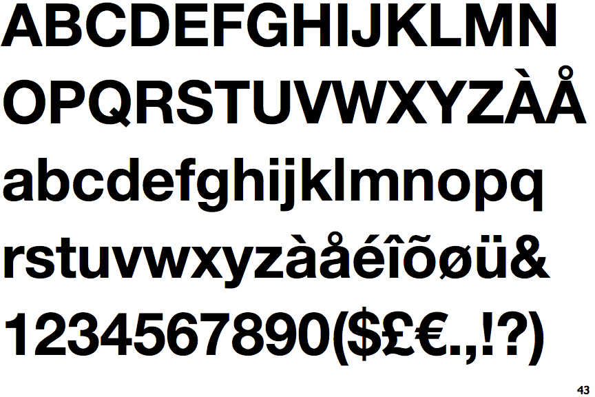 Neue Helvetica Bold