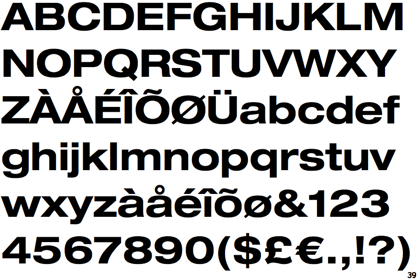 Neue Helvetica Extended Bold