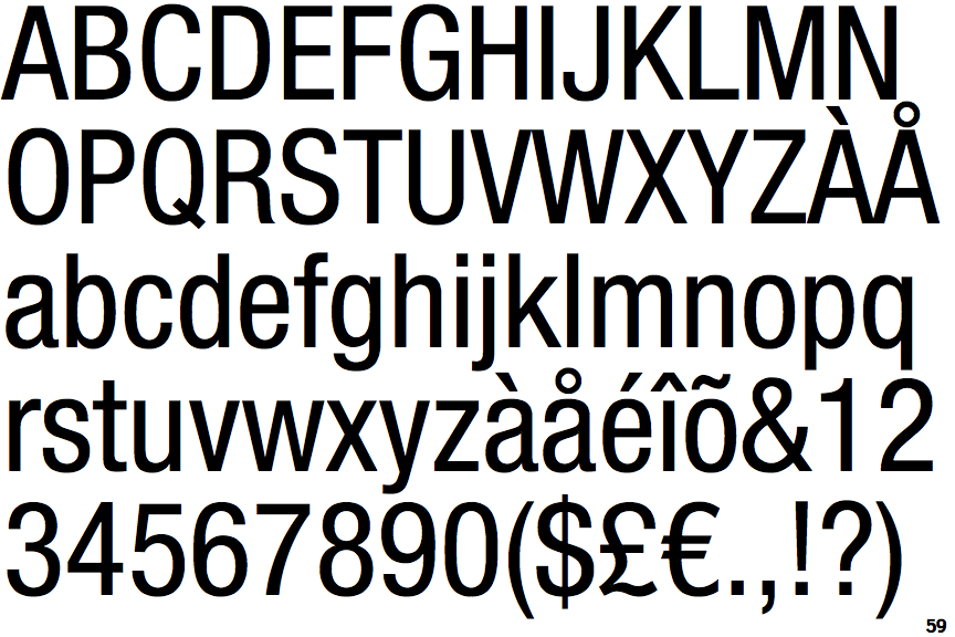 Neue Helvetica Condensed