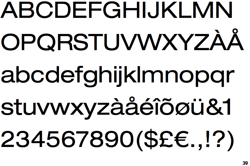 Neue Helvetica Extended