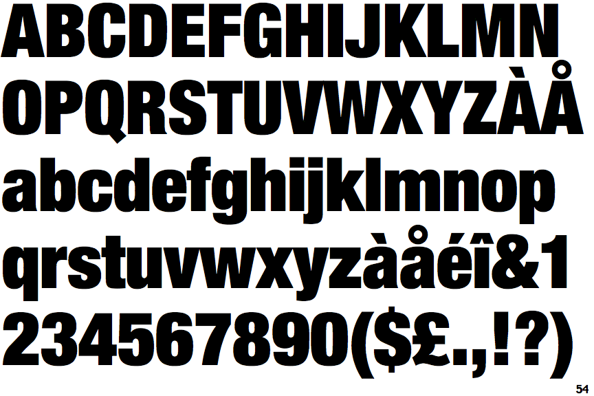 helvetica neue family