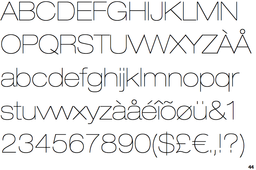 fonts like helvetica neue