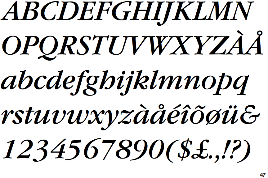 ITC Garamond Italic