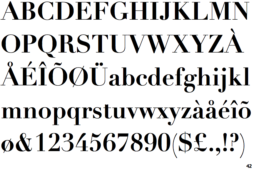 Linotype Didot Bold