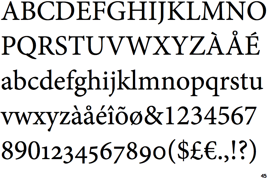 Identifont Minion