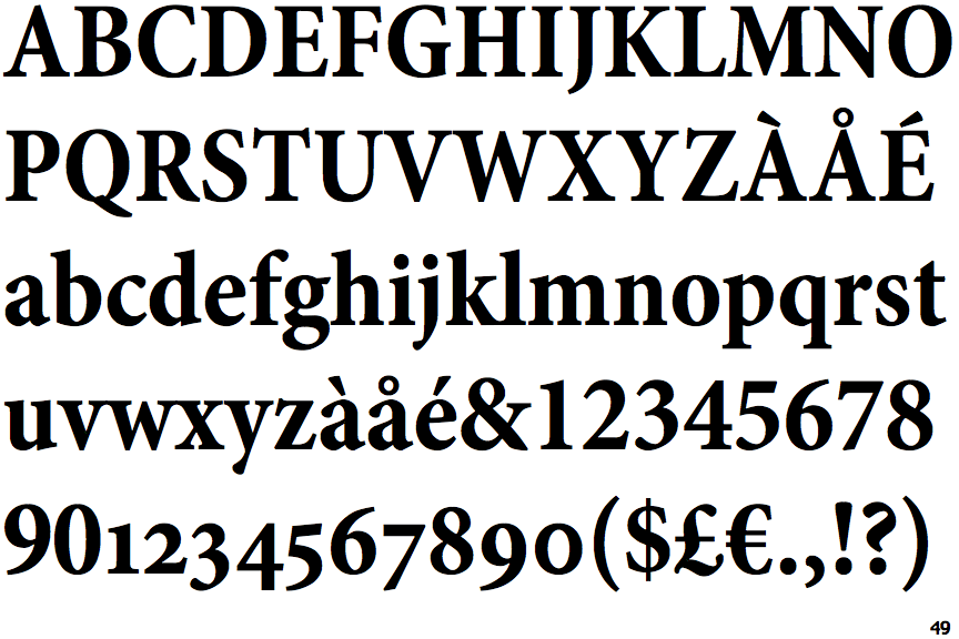 Minion Bold Condensed