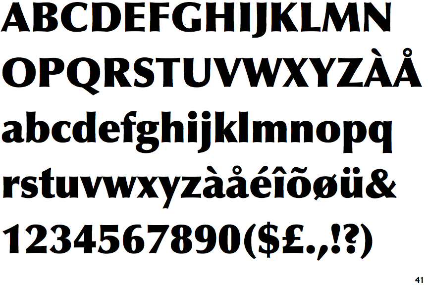 Identifont - Optima Extra Black