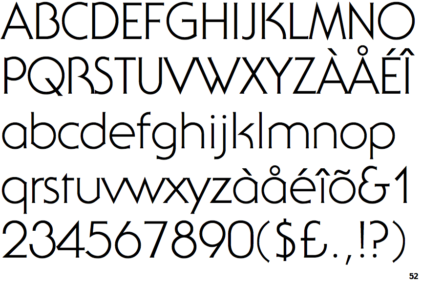 ITC Serif Gothic Light