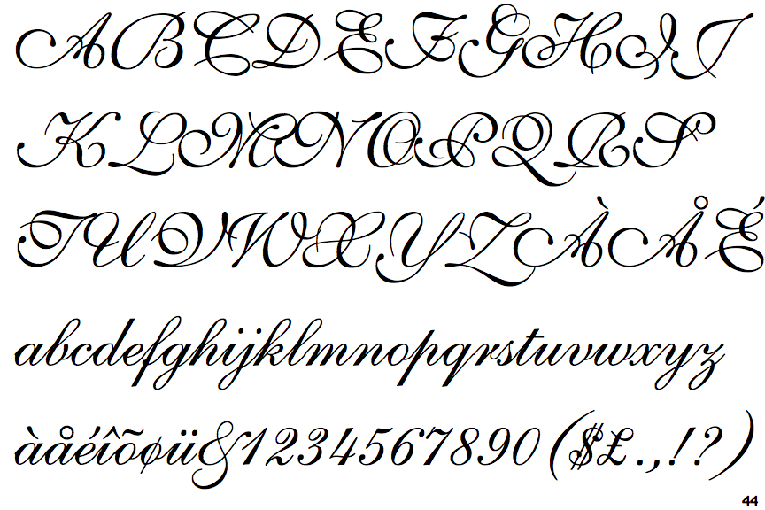 Shelley Script Volante