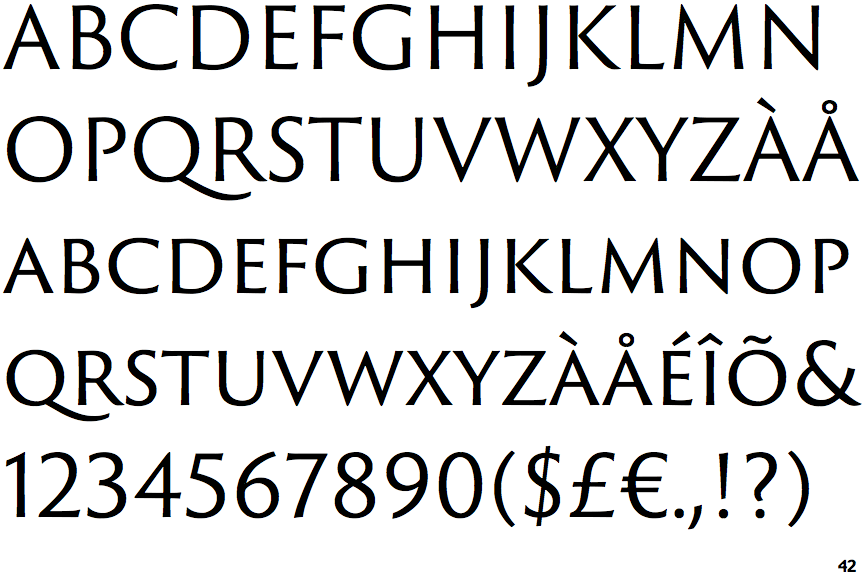 Identifont - Trajan Sans