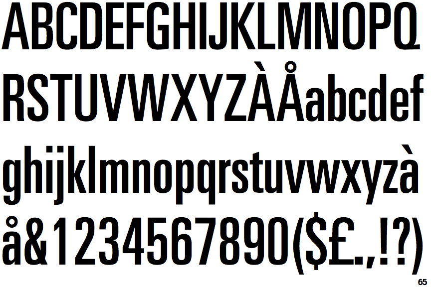 Univers Ultra Condensed