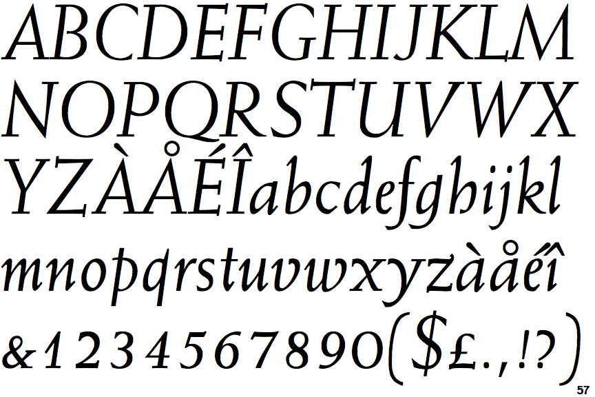 Weiss Italic